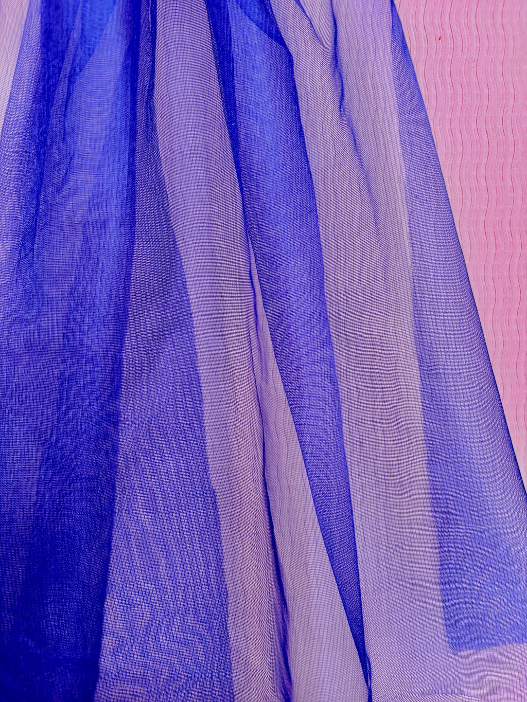Wedding Royal Blue Tulle Bow Veil Hair Barrette for Bride, Oversized Bridal Bachelorette Accessory