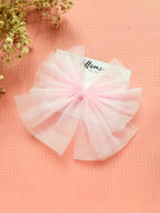 Oversized Tulle Hair Bow | Triple Layered Net Clip, 5x5 Inch, Women Girls Accessory