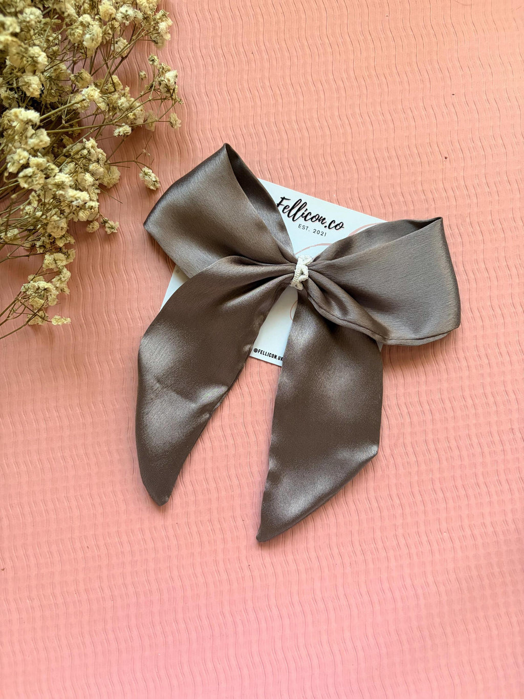 Large Satin Silk Hair Bow Clip | Minimalist Chic Multi-Color Accessory with Long Tails
