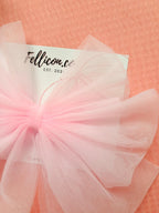 Oversized Tulle Hair Bow | Triple Layered Net Clip, 5x5 Inch, Women Girls Accessory