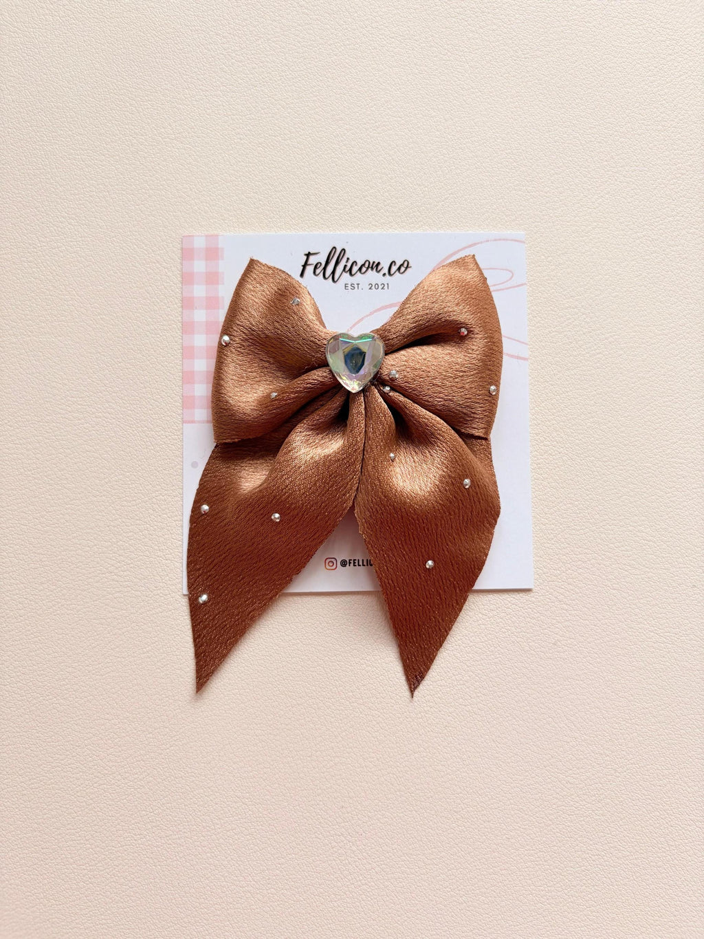 Sparkly Rhinestone Heart Sailor Bows (Pack of 5), Coquette Princess Hair Clips